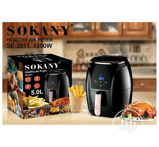 SOKANY Healthy Air Fryer Multi-Functional Digital 5 Liter SE-3011 Oil-Free Intelligent Control 1500W