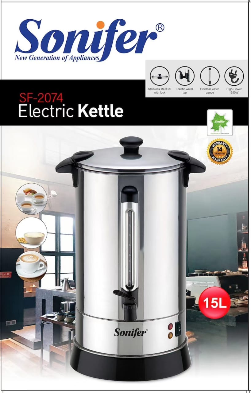 Sonifer 15L Electric Kettle High Capacity Large Capacity Kettle SF-2074