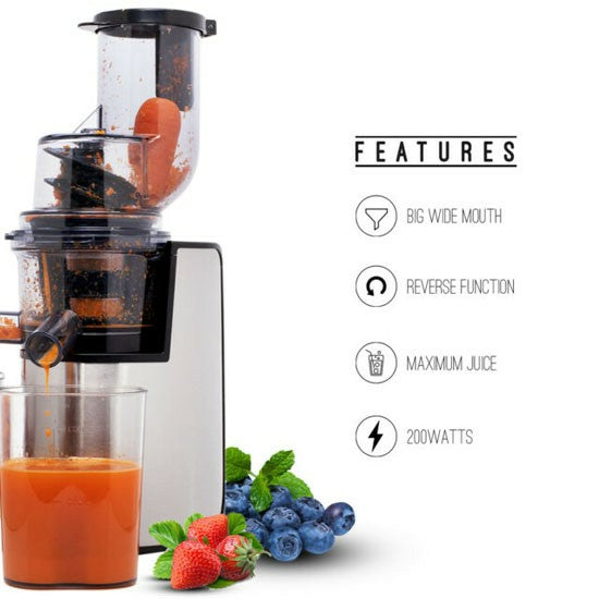 Masticating Juicer Slow Juicer | 200W |80MM Big Wide Mouth