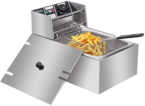 Commercial 6L Electric Deep Fryer For French Fries Zinger Chicken