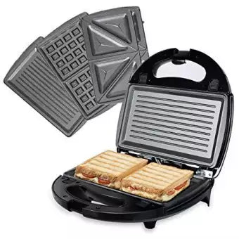 Imported 3 In 1 Electric Switchable Multifunctional Sandwich Maker