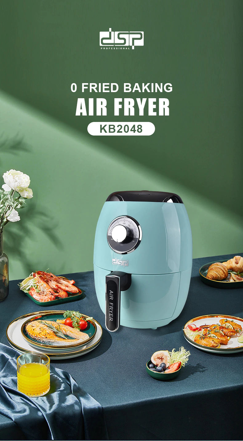 3.0 Liter New Design Electric Deep Air Fryer Without Oil DSP KB2048 Imported Bazar