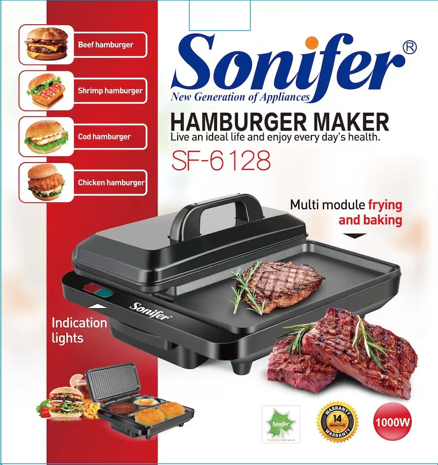 Sonifer Mini Burger Press Hamburger Patty Maker Hamburger Maker SF-6128