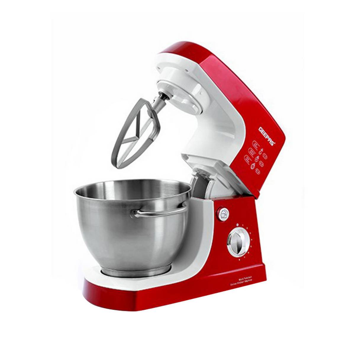 Geepas Kitchen Machine Stand Mixer Dough Maker - GSM5442, Red