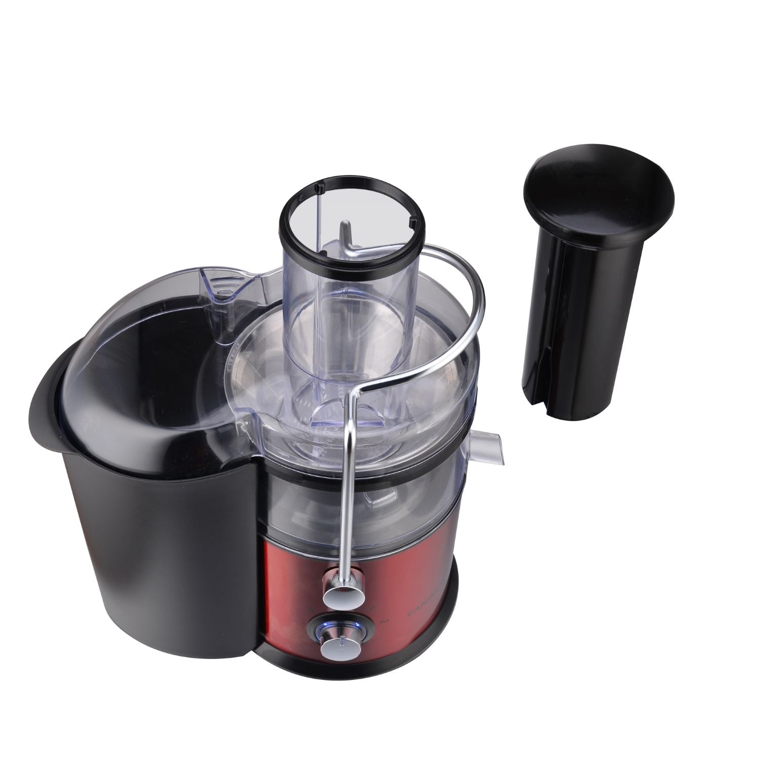 Geepas GJE5437 Centrifugal Juicer | 800W Juicer Machine | Juice Extractor With 75MM Wide Mouth For Whole Fruit And Vegetable | 2 Speed, Stainless Steel Body, Non-Slip Feet | 2 Year Warranty