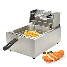 German 6 Liter Commercial Electric Deep Fryer with Adjustable Thermostat